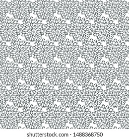 Geometric crystal sketch pattern. Hand drawn vector decorative background.
