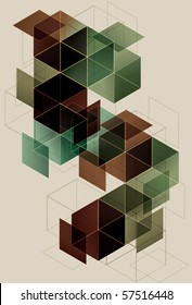 Geometric Cube Background