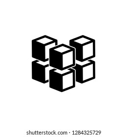 geometric cube icon. Element of harmful things icon for mobile concept and web apps. Detailed geometric cube icon can be used for web and mobile