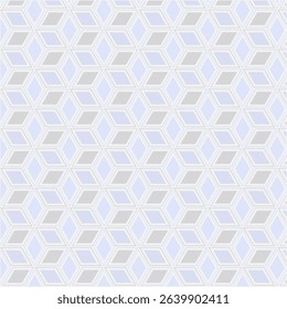 Geometric cube illusion with rhombus shapes creating a modern 3D optical pattern design background.