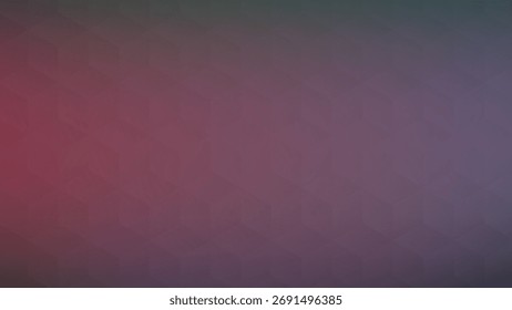 Gradiente do padrão de cubo geométrico com matizes verde-roxo