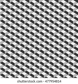 geometric cube seamless pattern.Fashion graphic design.Vector illustration. Background design.Optical illusion 3D. Modern stylish abstract texture. Template for print, textile, wrapping and decoration