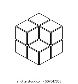 geometric cube sign pattern. Fashion graphic design.Vector illustration. Background design. Modern stylish abstract texture. Template for print, textile, wrapping and decoration