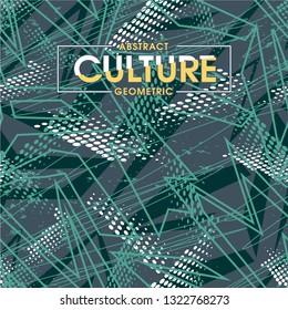 geometric culture pattern seamless background graphic typography vector design for printed t shirt