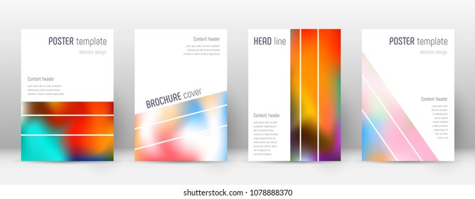 Geometric curious template for Brochure, Annual Report, Magazine, Poster, Corporate Presentation, Portfolio, Flyer. Alluring colorful cover page.