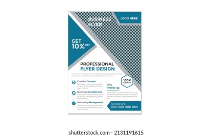 Geometric and curvature Corporate Creative Business Flyer Design Template in. Can be adapted to Brochure, Annual Report, Magazine, Poster, Business Presentation, Portfolio, Flyer, Banner, Website.