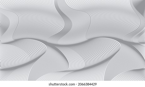 Vector de fondo abstracto de patrón de línea curva geométrica