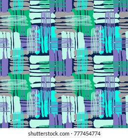 Geometric curved lines graffiti seamless hand craft expressive ink hipster pattern.Funky style texture,poster with doodles for textile,wrapping,greeting card, poster, textiles or t-shirt print design
