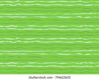 Geometric curved stripes horizontal lines vector pattern. Thin intersecting and parallel curve lines, wavy ribbons clothing textile pattern.  Wavy stripes ripple fabric texture template.
