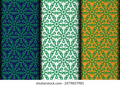 Geometric customize background style vector pattern design template.