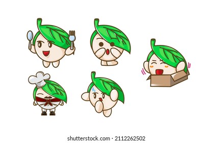 Geometric cute characters. Simple color geometric shapes with hands, 