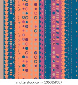 Geometric cute pattern surface design etnic indian hand drawn.