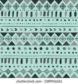 Geometric cute pattern surface design etnic indian hand drawn.