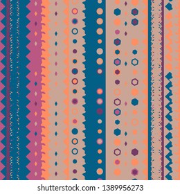 Geometric cute pattern surface design etnic indian hand drawn.