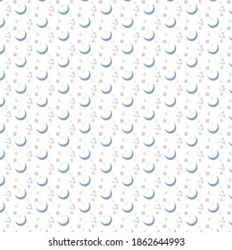 Geometric cute textile pattern design