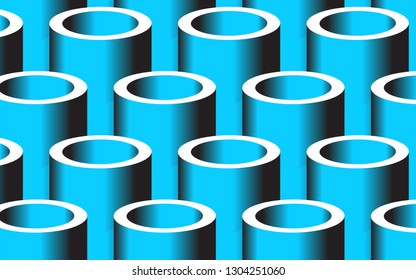 Geometric Cylinders Background