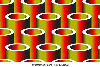 Geometric Cylinders Background