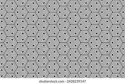 geometric daimond box gray background seamless pattern