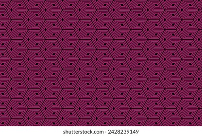 geometric daimond box pink color background seamless pattern