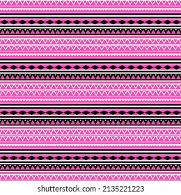 Geometric damascus ornament. Ikat border. Ethnic embroidery with leaves and monograms.Seamless folk pattern in Aztec style. Indian, Scandinavian, Gypsy, Mexican, African rug.