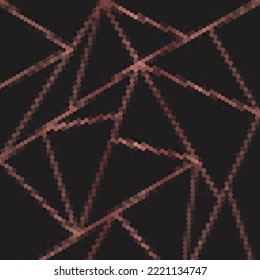 Geometric dark background. Vector template.