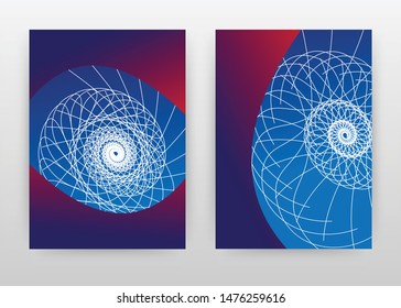 Geometric dark background with white lined design for annual report, brochure, flyer, leaflet, poster. Geometric abstract background. Abstract A4 brochure template. Flyer vector illustration.