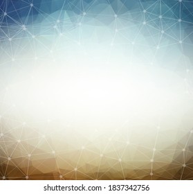 Molécula de fondo geométrica y gris oscuro y poligonal. Líneas conectadas con puntos. Fondo minimalista. Concepto de ciencia, química, biología, medicina, tecnología.