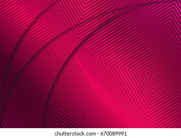 Geometric Dark Pink Background. Applicable for A4 Brochures, Banners, Invitations and Fliers. Modern Vector Illustration.
