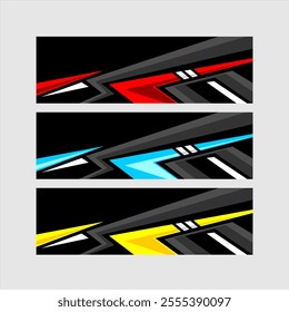 Geometric decal wrap sticker vector