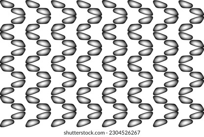 Geometric decorative abstract vector with metalic silver and black background colors
