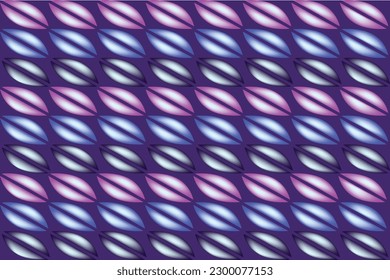 Geometric decorative abstract vector with silver, blue, black, maroon, pink and purple background colors