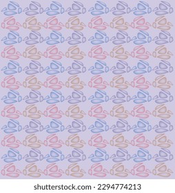 Geometric decorative abstract vector with soft pastel colorful background 