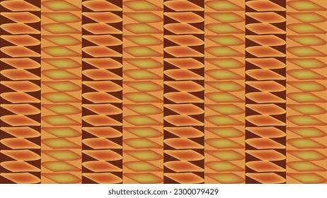 Vector abstracto decorativo geométrico con colores de fondo amarillo, marrón y naranja