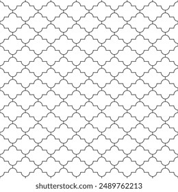 Patrón geométrico decorativo blanco negro Ilustración vectorial de fondo Abstractas