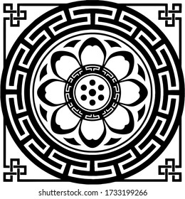 geometric decorative china ornament pattern
