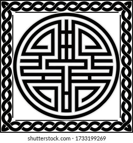 geometric decorative china ornament pattern