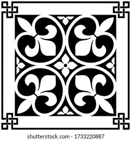 geometric decorative china ornament pattern