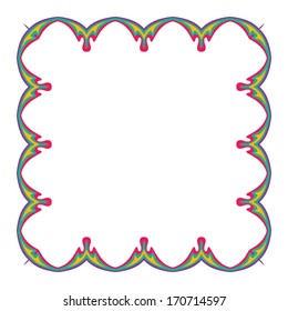 Geometric decorative frame