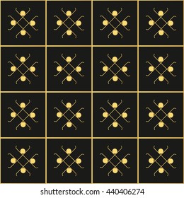 Geometric decorative pattern.Art Deco