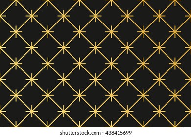 Geometric  decorative pattern.Abstract golden line texture.Art Deco
