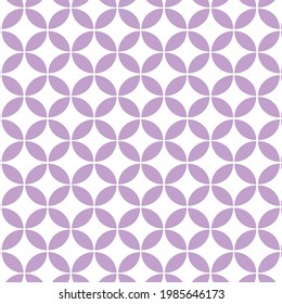 patrones decorativos geométricos en forma elipse de color lila sobre fondo blanco, vector