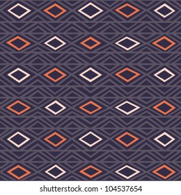 Geometric decorative seamless background. Abstract ethnic pattern.