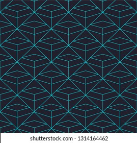Geometric decorative seamless pattern