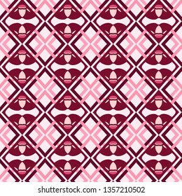 Geometric decorative seamless pattern. The ornament can be used for the manufacture of fabrics, wrapping paper, as an element in design and more.