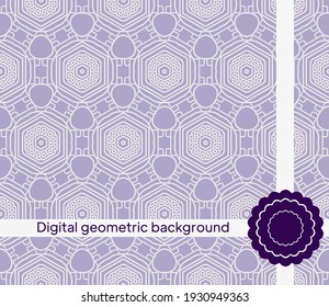 geometric decorative seamless pattern. vector illustration. for interior design, wallpaper, textiles