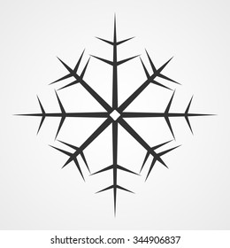 Geometric decorative snowflake