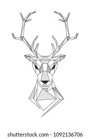 Geometric Deer Vector