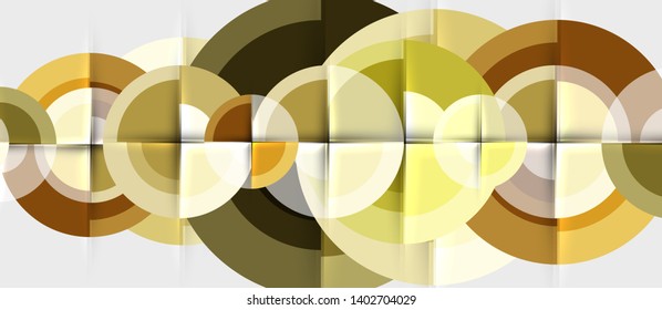Fondo abstracto de diseño geométrico - círculos, plantilla de negocio moderna