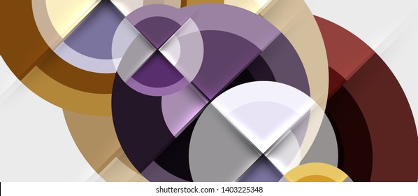 Abstrakter Hintergrund Geometrisches Design - Kreise, moderne Geschäftsvorlage