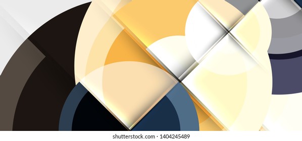 Projeto geométrico fundo abstrato - círculos, modelo de negócios moderno
